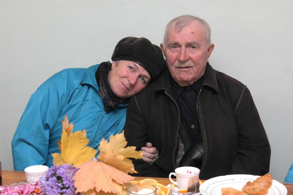 Николай Алексеевич с дочерью.